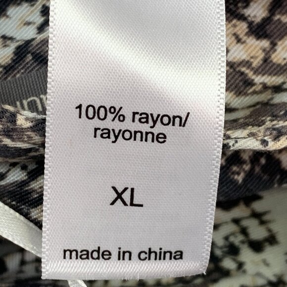 Maurices Skirt sz XL Snakeskinl Print Wrap Style Midi Length 29" New NWT - Picture 7 of 9